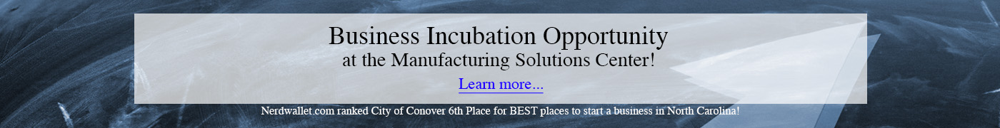 Businesss Incubation Opportunity at the Manufacturing Solutions Center